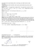 Giải câu khó trong mã đề 101 môn Toán  THPTQG 2017  BGD