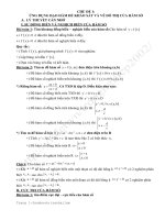 CHỦ ĐỀ : KHẢO SÁT HÀM SỐ VÀ CÁC BÀI TOÁN