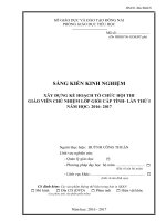 SKKN xây dựng kế hoạch đào tạo, bồi dưỡng nhằm nâng cao năng lực làm công tác chủ nhiệm lớp của giáo viên, đáp ứng yêu cầu đổi mới giáo dục 