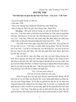 BÀI dự THI tìm HIỂU QUAN hệ VIỆT lào xã QUẢNG tâm 