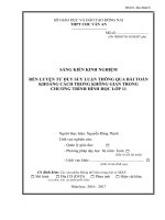 skkn rèn LUYỆN tư DUY SUY LUẬN QUA bài TOÁN KHOẢNG CÁCH TRONG KHÔNG GIAN TRONG CHƯƠNG TRÌNH HÌNH học lớp 11 