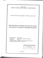 Đánh giá năng lực giám sát nhà tiêu hợp vệ sinh của cán bộ y tế tại một số tỉnh miền núi phía bắc (tt) 