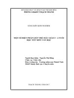 skkn một số biện pháp giúp trẻ mẫu giáo 5 6 tuổi học tốt môn văn học 