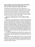 Sự tác động của Cộng đồng kinh tế ASEAN đối với thị trường lao động Việt Nam