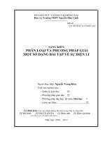 SKKN PHÂN LOẠI và PHƯƠNG PHÁP GIẢI một số DẠNG bài tập về sự điện LI 