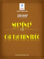 Bài giảng cấu tạo kiến trúc dẫn nhập nguyên lý và cấu tạo kiến trúc 