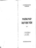 Phương pháp dạy học văn tập 1 