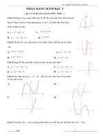 Nhận dạng hàm số bậc 3 qua đồ thị và bảng biến thiên