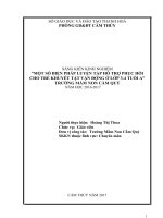 skkn một số biện pháp luyện tập hỗ trợ phục hồi cho trẻ khuyết tật vận động ở lớp 3 4 tuổi a trường mầm non cẩm quý 