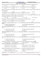 Bài tập trắc nghiệm Hình học 11 Chương 1