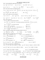 Ôn tập chương Khảo sát hàm số