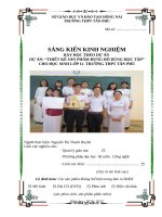 SKKN dạy học theo dự án dự án  thiết kế sản phẩm đựng đồ dùng học cho học sinh lớp 11  trường THPT tân phú 