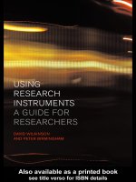 (EBOOK) using research instruments