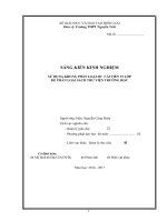 skkn sử DỤNG KHUNG PHÂN LOẠI DC  cải TIỀN 19 lớp để PHÂN LOẠI SÁCH THƯ VIỆN TRƯỜNG học 