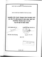 Nghiên cứu thực trạng cận thị điều tiết và yếu tố liên quan ở học sinh một số trường trung học cơ sở tại hà nội và bắc ninh (tt) 