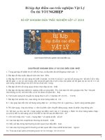 Bí kíp đánh bừa đạt điểm cao và sổ TAY KIẾN THỨC  trắc nghiệm vật lý