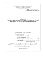 skkn dạy học phát hiện và giải quyết vần đề 