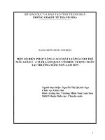 skkn một số biện pháp nâng cao chất lượng cho trẻ mẫu giáo 3 4 tuổi làm quen với biểu tượng toán 