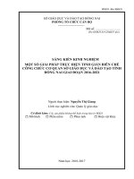 skkn một số giải pháp thực hiện tinh giản biên chế công chức cơ quan  sở giáo dục và đào tạo đồng nai  giai đoạn 2016 2021 
