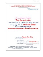 skkn TÍCH hợp KIẾN THỨC LIÊN môn địa lý, GDCD với VIỆC TUYÊN TRUYỀN về bảo vệ môi TRƯỜNG TRONG GIẢNG dạy môn TIN học 9 