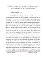 skkn NÂNG CAO  VIỆC PHÁT HUY TÍNH dân CHỦ TRONG CÔNG tác QUẢN lý GIÁO dục tại TRƯỜNG THPT TRẤN BIÊN 