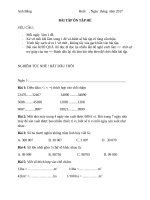 TÀI LIỆU ÔN TẬP CUỐI NĂM LỚP 4