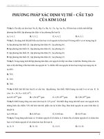 Phuong phap xac dinh vi tri cau tao cua kim loai