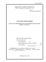 skkn xử lý các tình huống có vấn đề trong bài tập xâu kí tự 