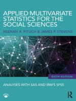 keenan a  pituch, james p  stevens applied multivariate statistics for the social sciences  analyses with SAS and IBMs SPSS routledge (2015)