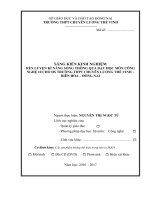 skkn rèn luyện  kĩ năng sống  thông qua dạy học môn công nghệ 10 cho HS trường THPT chuyên lƣơng thế vinh – biên hòa – đ 