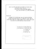 Nghiên cứu sự hấp thu asen qua đường hô hấp và khả năng đào thải của cơ thể qua nước tiểu ở công nhân tiếp xúc nghề nghiệp với các hợp chất asen tại công ty luyện kim màu thái nguyên   2003 (tt) 