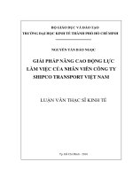 Giải pháp nâng cao động lực làm việc của nhân viên công ty shipco transport việt nam 