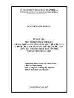 skkn một số biện pháp chỉ đạo nâng cao chất lượng giáo dục trẻ mẫu giáo 5 tuổi, chuẩn bị sẵn sàng cho trẻ bước vào lớp 1 tại trường MN tân sơn, TP  thanh hóa 