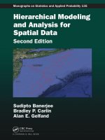 2015 (chapman  hall CRC monographs on statistics  applied probability) banerjee, sudipto  carlin, bradley p   gelfand, alan e hierarchical modeling and analysis for spatial data chapman  hall CRC (2003) 