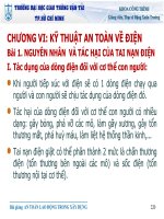 Bài giảng an toàn lao động chương VI   ths  đặng xuân trường 