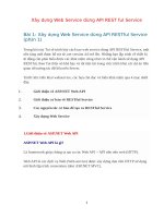 Xây dựng web service dùng API REST ful Service
