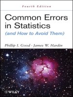 2012 (EBOOK) common errors in statistics (and how to avoid them) 