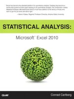 2011 statistical analysis microsoft excel 2010 