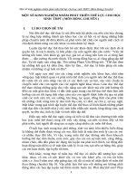 skkn một số bài tập phát triển kỹ thuật và sức mạnh cho học sinh lớp 10 về môn bóng chuyền 