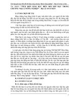 SKKN tích hợp giáo dục biến đổi khí hậu trong chương “địa lí nông nghiệp” – địa lý 10 ban cơ bản 