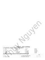 Bài tập Tiếng Anh lớp 6 hay