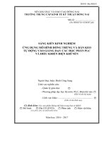 skkn ỨNG DỤNG mô HÌNH ĐÓNG THÙNG và dán KEO tự ĐỘNG vào GIẢNG dạy các học PHẦN điều KHI n 