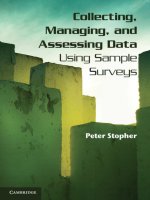 2012 (EBOOK) collecting, managing, and assessing data using sample surveys 
