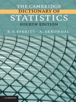 2010 (EBOOK) the cambridge dictionary of statistics