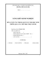 SKKN rèn luyện tác phong quân sự cho học sinh thông qua các tiết học thực hành 