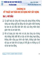 Bài giảng an toàn lao động chương IV   ths  đặng xuân trường 