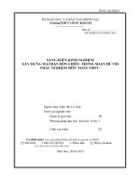 skkn tổ chức sinh hoạt chuyên môn để soạn đề trắc nghiệm trong trường phổ thông ở bộ môn toán 