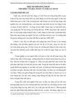 skkn một số PHƯƠNG PHÁP tìm HIỂU về bài TOÁN và THUẬT TOÁN 