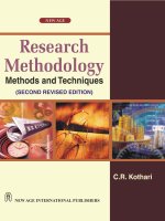 (EBOOK) research methodology kothari