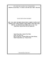 skkn một số biện pháp phát triển ngôn ngữ thông qua hoạt động nhận biết cho trẻ nhà trẻ 24   36 tháng đạt hiệu quả cao tại trường MN xuân khang 